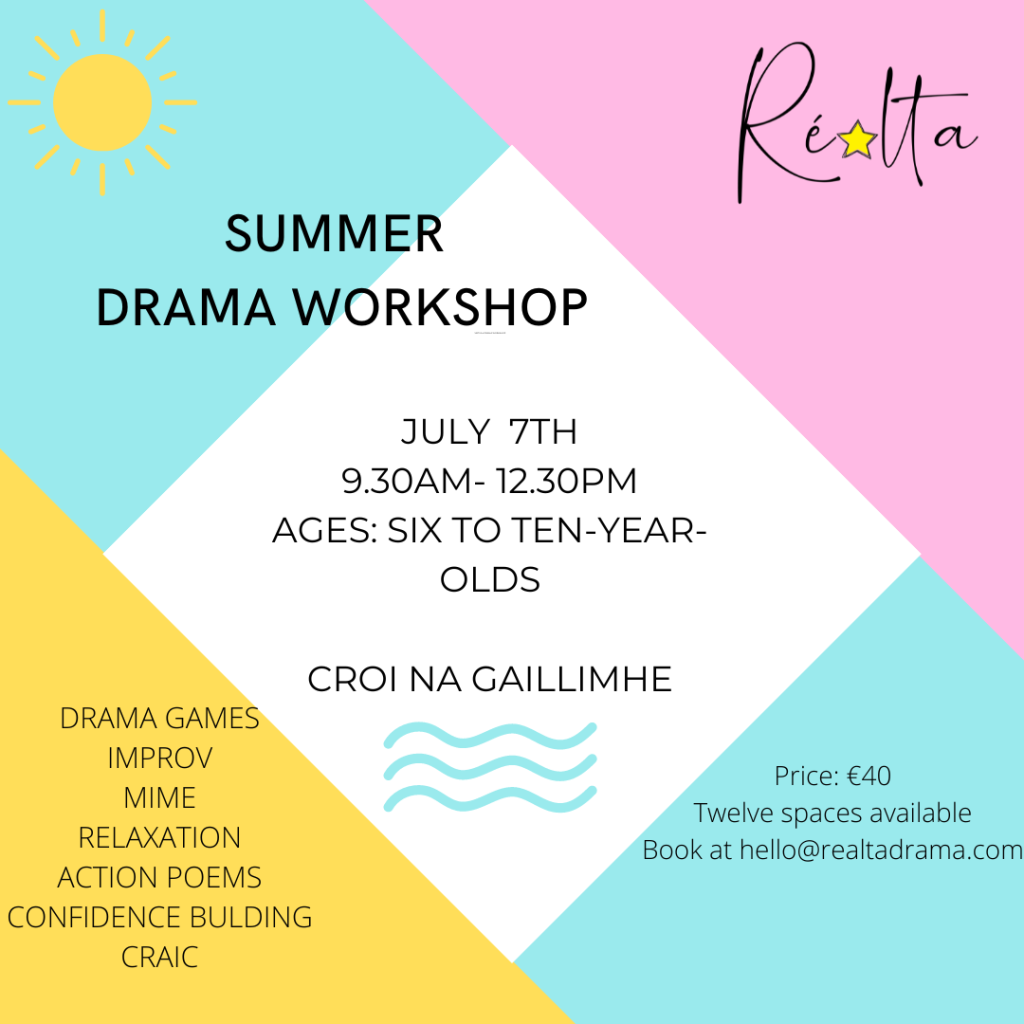 Children who attend our school are being offered a 
discount or this camp. Please use the code KETN5 when 
contacting Réalta to receive €5 off your booking.